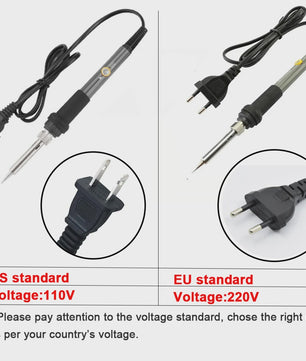 60W Verstelbare Temperatuur Soldeerbout - EU 220V / US 110V Plug - Ideaal voor DIY Reparatie