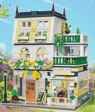 HUIQIBAO Mini Tuin Hotel Bouwset - 997 Stenen voor Stadsstraat Huis Model & Display Speelgoed