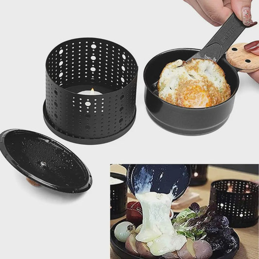 Compacte Kaasfondue & Raclette Set - Smeltkaas, Chocolade & Meer