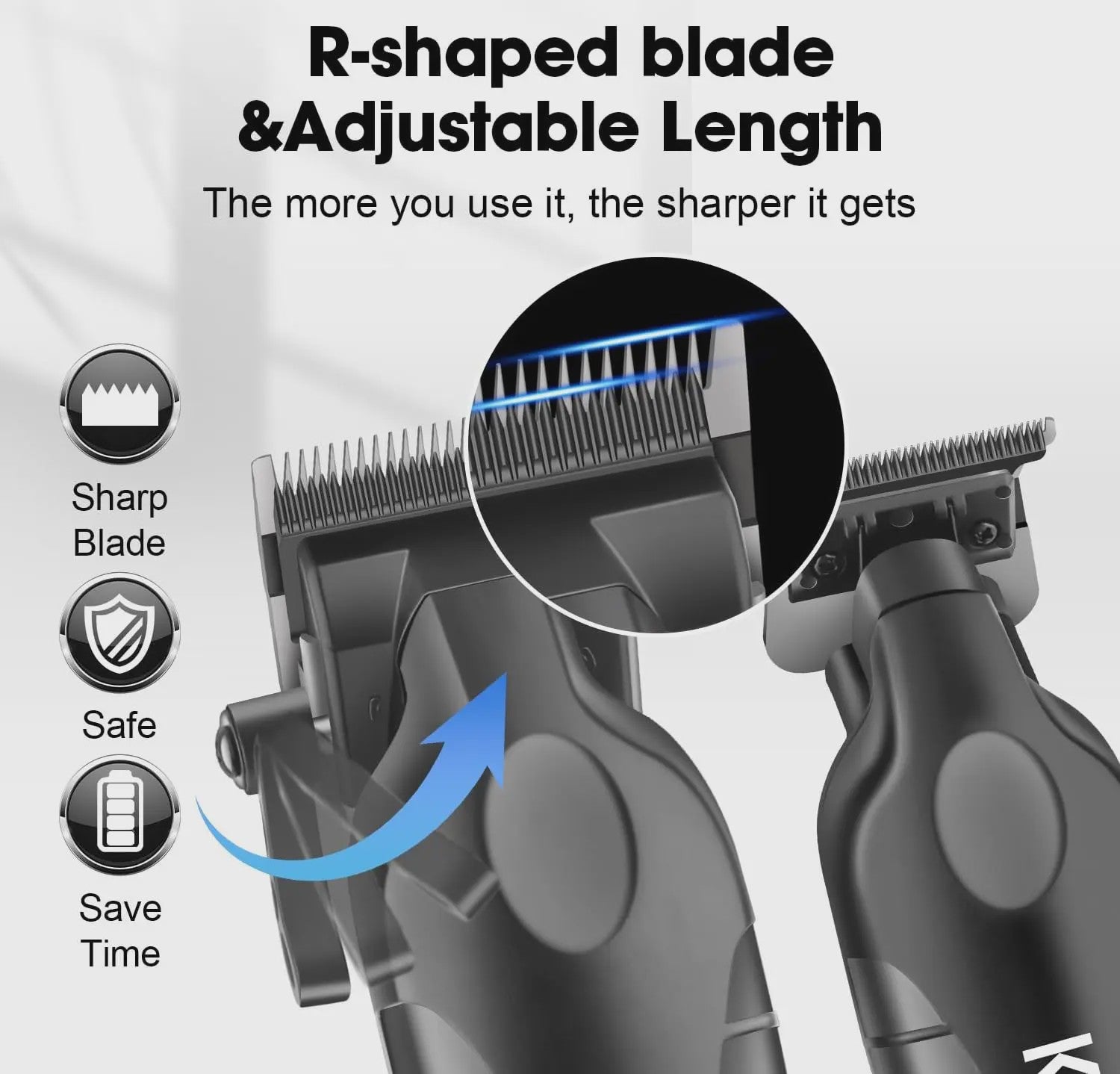 Kemei Professionele Heren Trimmer Kit - Elektrische Baard- en Haarklipper KM-2290/KM-2293/KM-1102