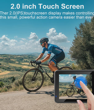 Ourlife MTR60 Pro 5K Actiecamera: 4K60FPS, WiFi, Waterdicht, Touchscreen & Afstandsbediening