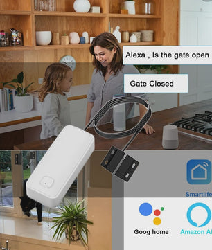 Slimme WIFI Deur Sensor - Anti-diefstal Alarm met App Meldingen