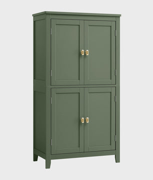 VASAGLE Hangkast met 4 Deuren - Stijlvolle Opbergkast voor Badkamer of Keuken - 30x60x110 cm