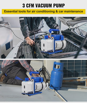 Vacuümpomp 3CFM 1/4HP Enkeltraps - Koeling, HVAC & Vacuümverpakking