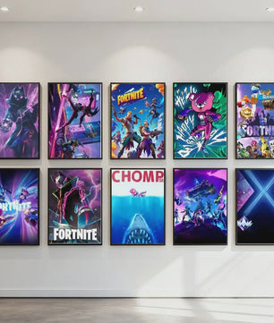 Fortnite Game Poster Canvas Print - Anime Stijl Wanddecoratie