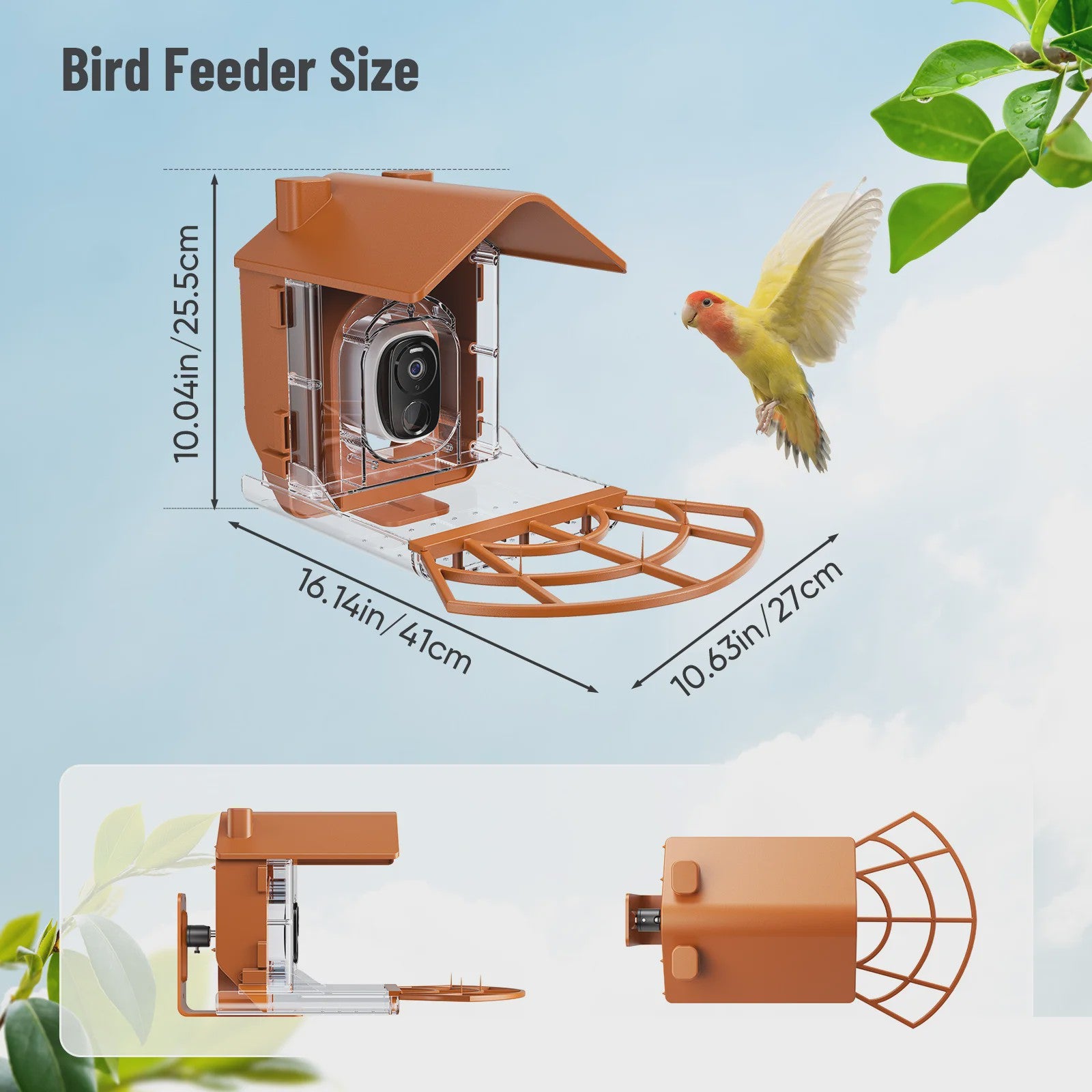 Slimme Vogelvoederhuisje met Camera & Zonnepaneel - AI Vogelherkenning