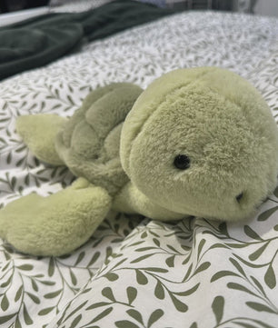 Realistische Schildpad Knuffel - Zachte Zeeturtle Pluche Dier met Sleutelhanger voor Kinderen