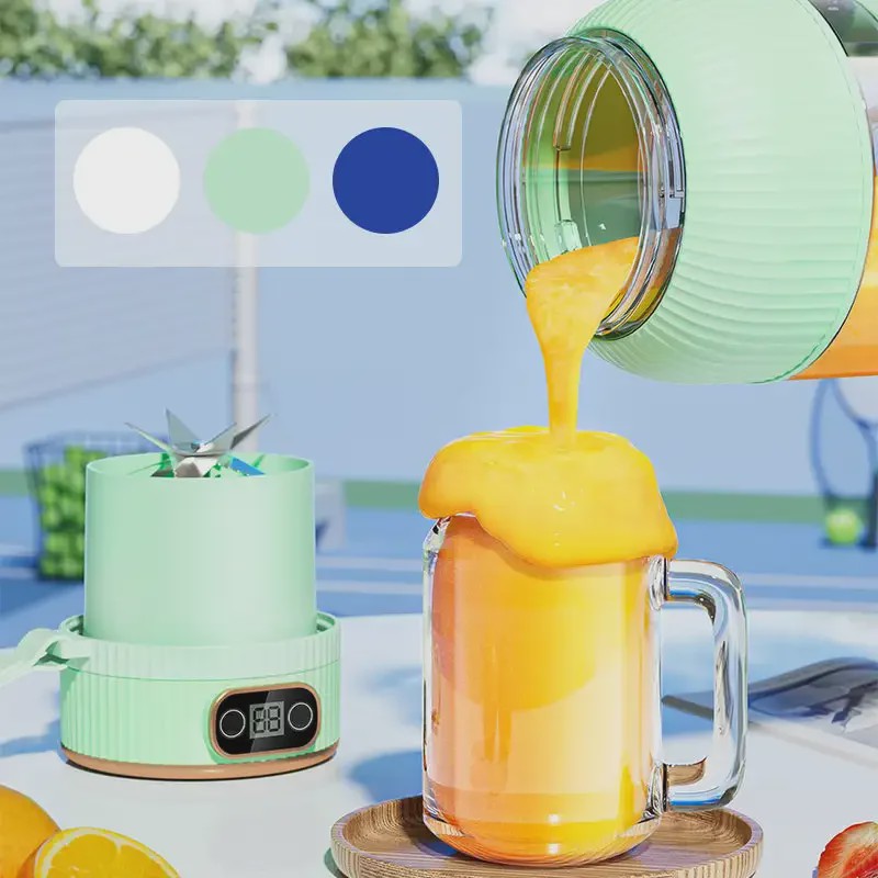 Draagbare USB Blender & Juicer Cup met Digitaal Display - Multifunctioneel & Ideaal voor Reizen