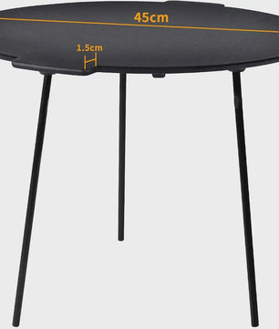 Gietijzeren BBQ Grillplaat met Onderstel - Diameter 45 cm
