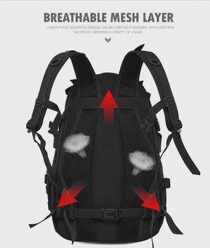 Tactische Rugzak 35L - Molle Systeem, Reflecterende Strips, Outdoor & Hiking