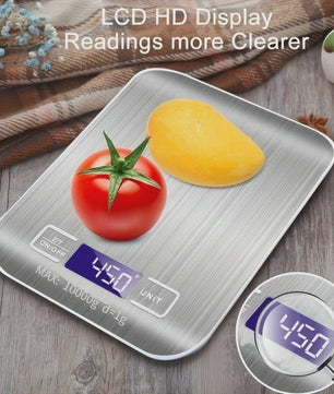 Precisie Keukenweegschaal Digitaal - 10kg/1g - Roestvrij Staal - Bakken & Koken