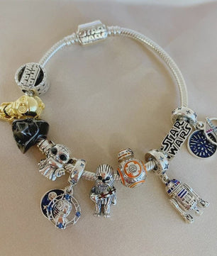925 Sterling Zilver Star Wars Bedel Armband - Unieke Charms voor Fans