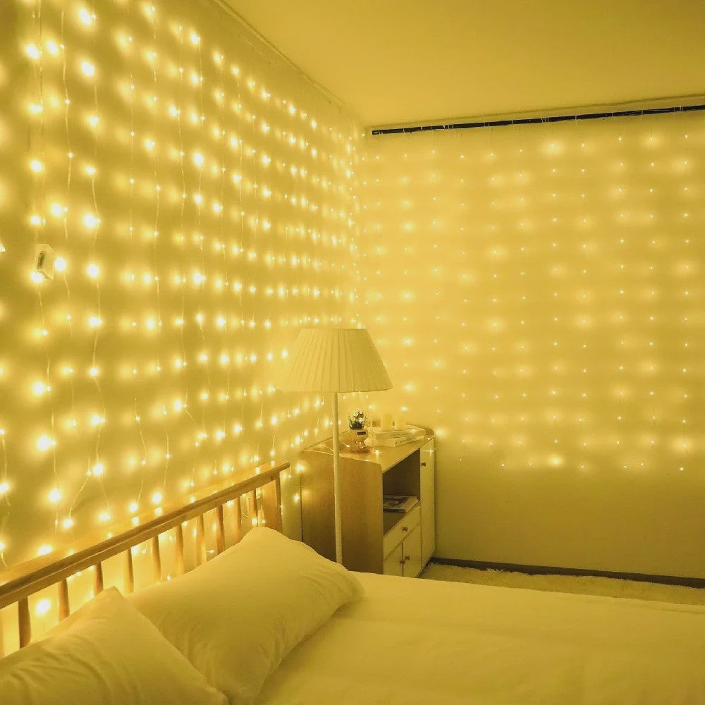 LED Gordijn Lichtjes met Afstandsbediening - USB Feestverlichting voor Huis, Bruiloft & Kerst