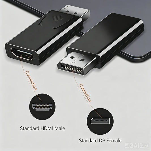 4K DisplayPort naar HDMI Adapter: DP Male naar HDMI Female Converter