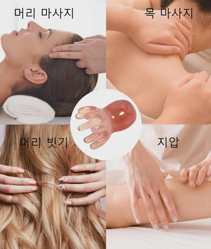 Schattige Octopus Hoofdhuid Massager - Resin, Stressverlichting & Haarverzorging