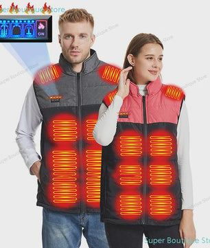 Verwarmd Vest Dames Heren - USB Elektrisch Verwarmbaar Padded Vest voor Buitenactiviteiten & Outdoor