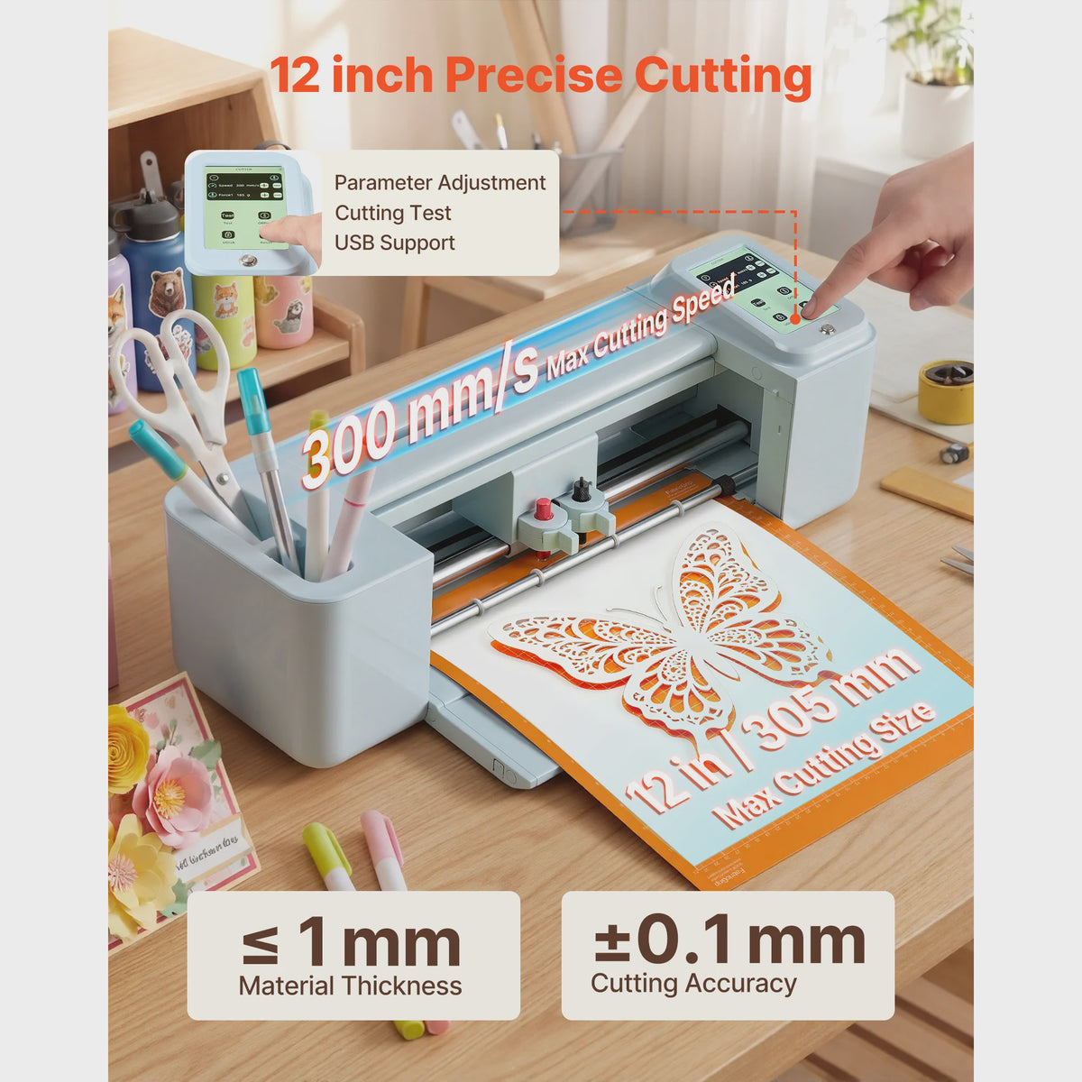 SucceBuy Vinyl Snijmachine 12-inch met Touchscreen & 20.000+ Ontwerpen