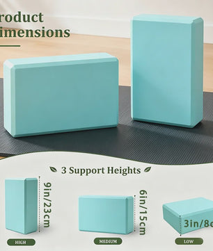 Hoge Dichtheid Yoga Blokken - Antislip & Stevig voor Pilates, Dans & Meditatie