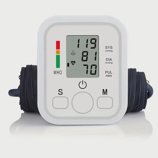 Digitale Bloeddrukmeter Arm - Meet Nauwkeurig Systolische, Diastolische Druk & Hartslag