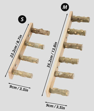Houten Klimladder voor Vogels en Hamsters - Interactief Kooi Speelgoed