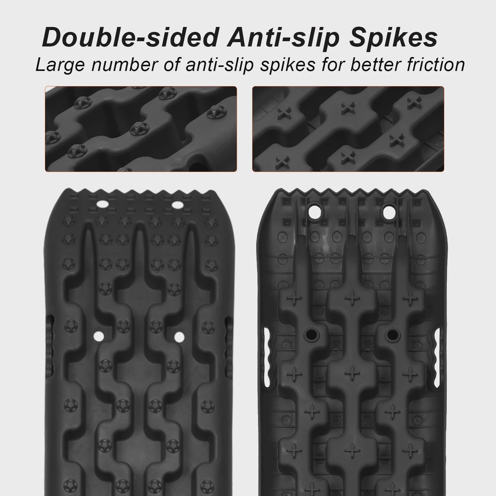 Tractieborden Set (2 stuks) - Offroad Hulp voor Sneeuw, Modder en Zand