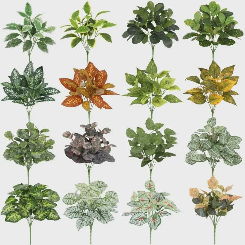 Zijden Schildpadblad Plantenbladeren - Kunstmatige Dieffenbough Decoratie voor Woonkamer