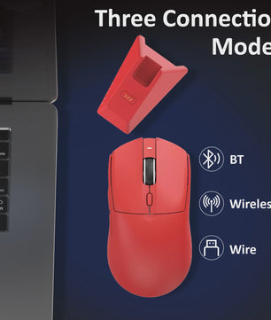 AJAZZ AJ139 V2 MC Ergonomische Gaming Muis - Lichtgewicht, Hoge Nauwkeurigheid & Tri-Mode Connectiviteit
