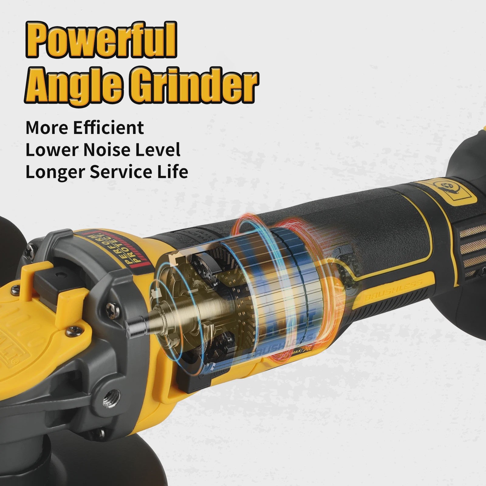 DEWALT DCG409 Haakse Slijper 20V Brushless Snoerloos 125mm - Krachtige Polijstmachine