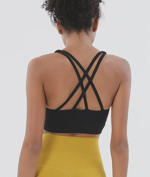 Dames Sport BH met Racerback - Ademend Nylon & Spandex voor Yoga en Fitness