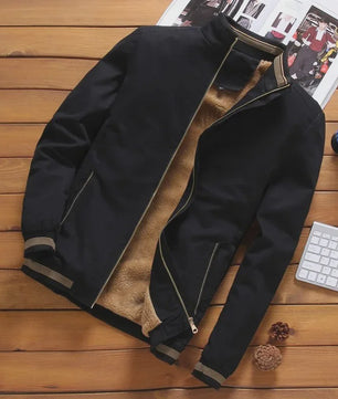Warme Heren Aviator Jas met Fleece Voering - Perfect voor Herfst & Winter