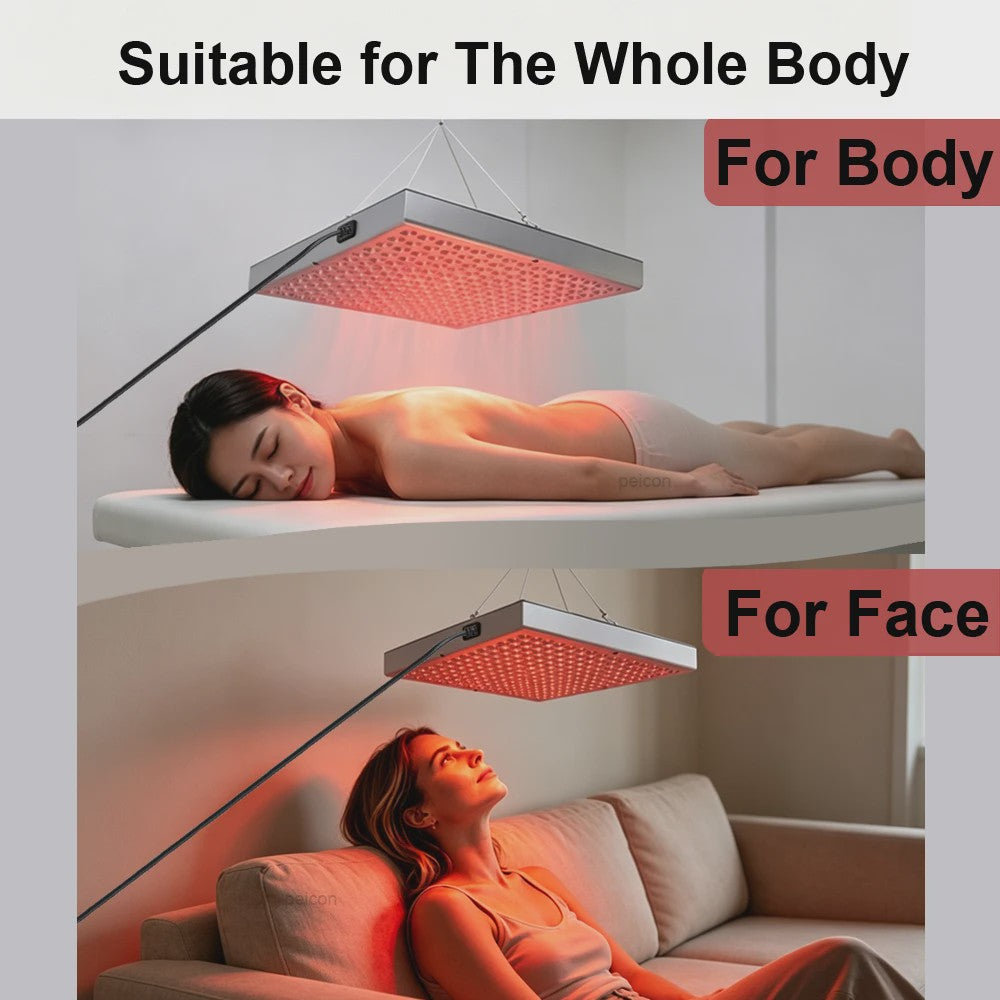 Professionele Roodlichttherapie Lamp 660nm/850nm voor Huid & Lichaam - Thuisgebruik