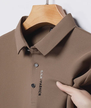 Heren Poloshirt Korte Mouw - Ademend, Comfortabel & Elastisch - Casual Zakelijke Stijl