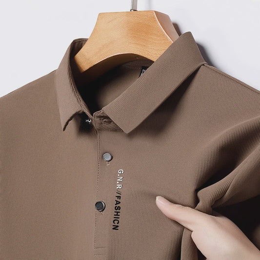 Heren Poloshirt Korte Mouw - Ademend, Comfortabel & Elastisch - Casual Zakelijke Stijl