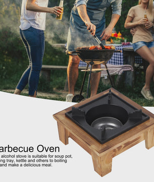 Draagbare Houtskooloven & Barbecue - Compacte Keukenuitrusting voor Buiten