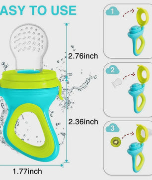 Baby Voeding Set: Silicone Fruit Speen & Lepel Flesje voor Baby's en Peuters