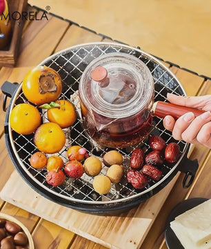 Gietijzeren Kolenbarbecue & Japanse Kolenstoof - Draagbaar voor Camping & Buiten