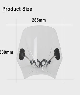 Custom Retro Windshield voor Hyosung GV250 Aquila & ST700i - Compacte Sport Winddeflector