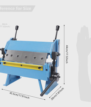12" Handmatige Plaatmetaal Buigmachine met 4 Bladen - Instelbaar 0-135°
