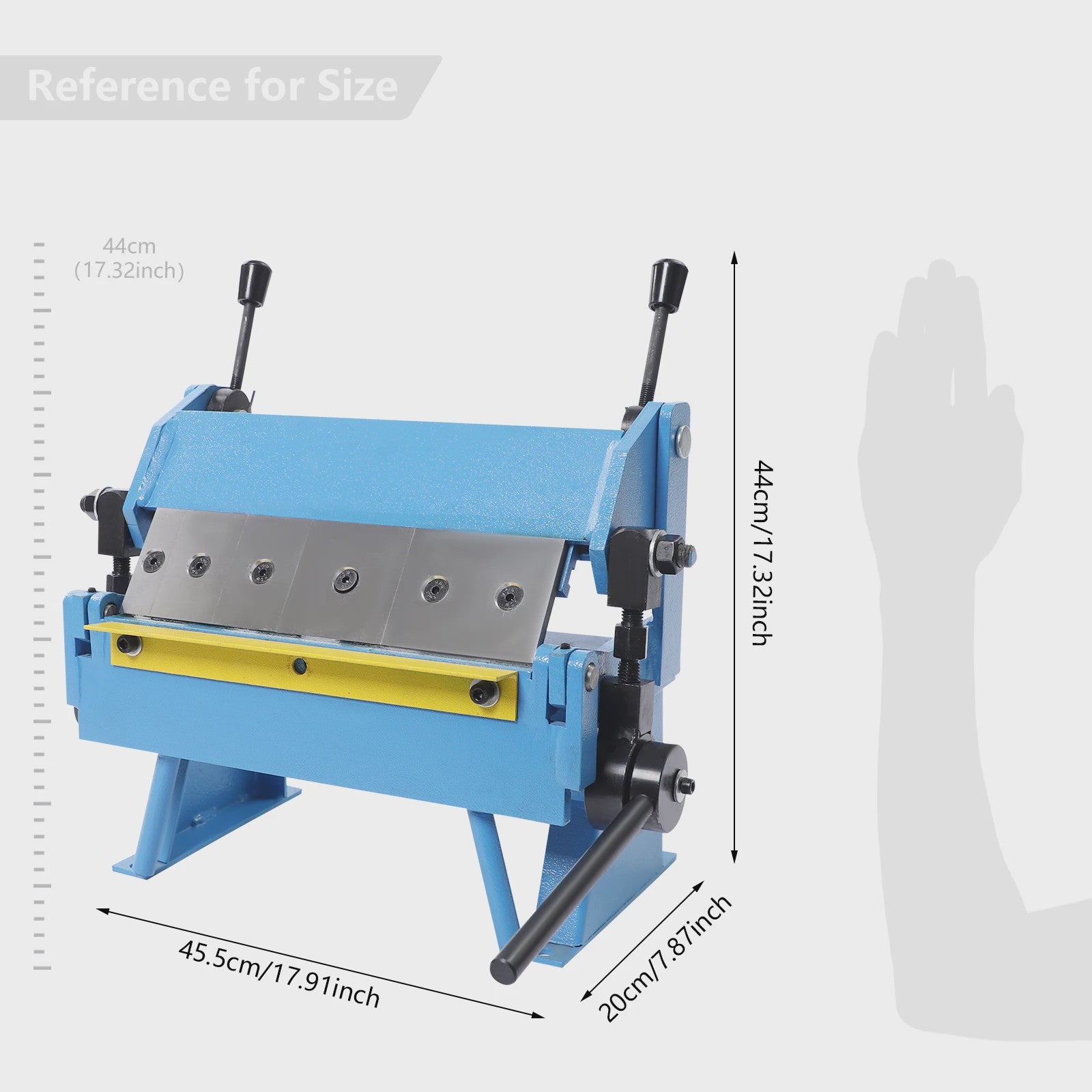 12" Handmatige Plaatmetaal Buigmachine met 4 Bladen - Instelbaar 0-135°