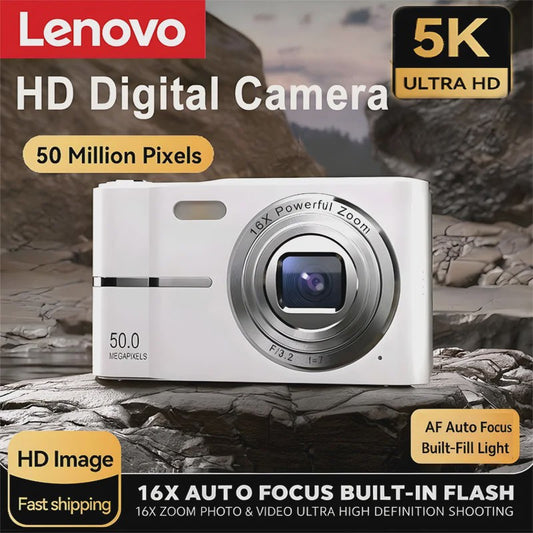 50MP Digitale Camera met 16x Zoom & 4K Video - Ideaal voor Studenten & Outdoor Avonturen