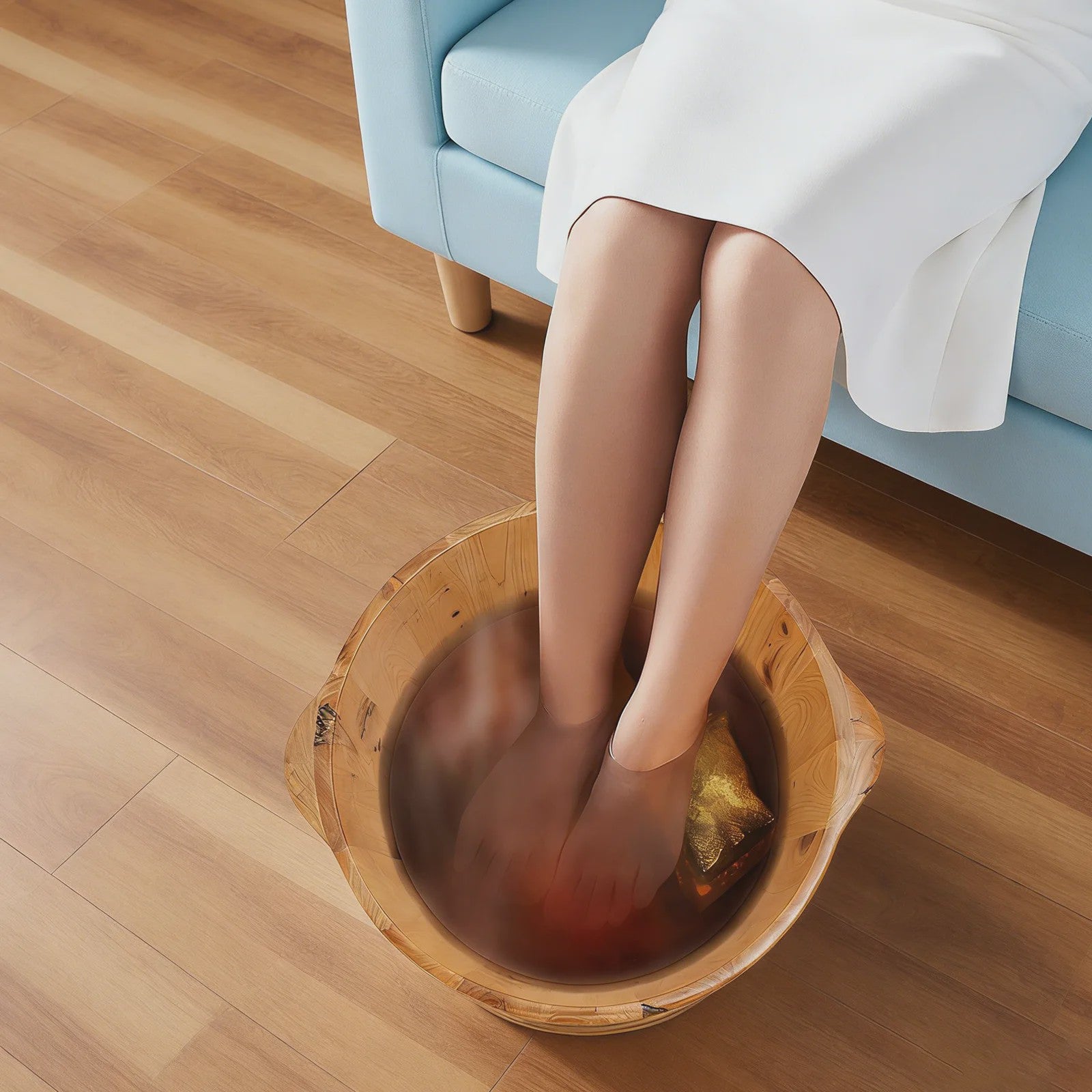 Houten Voetenbad Emmer - Ruim en Comfortabel voor Thuis of Salon