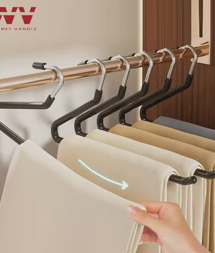 Anti-slip Gansvormige Broekenhanger - Ruimtebesparend Kledingrek voor Garderobe