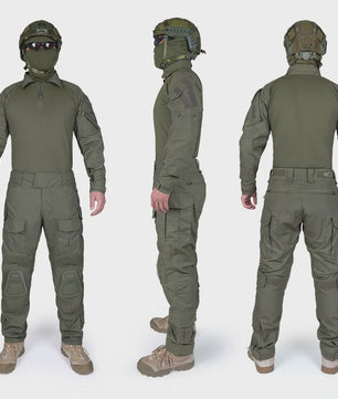 IDOGEAR G3 Combat Uniform Set Heren - Tactische Kleding Set met Broek en Shirt - Zwart/Ranger Groen
