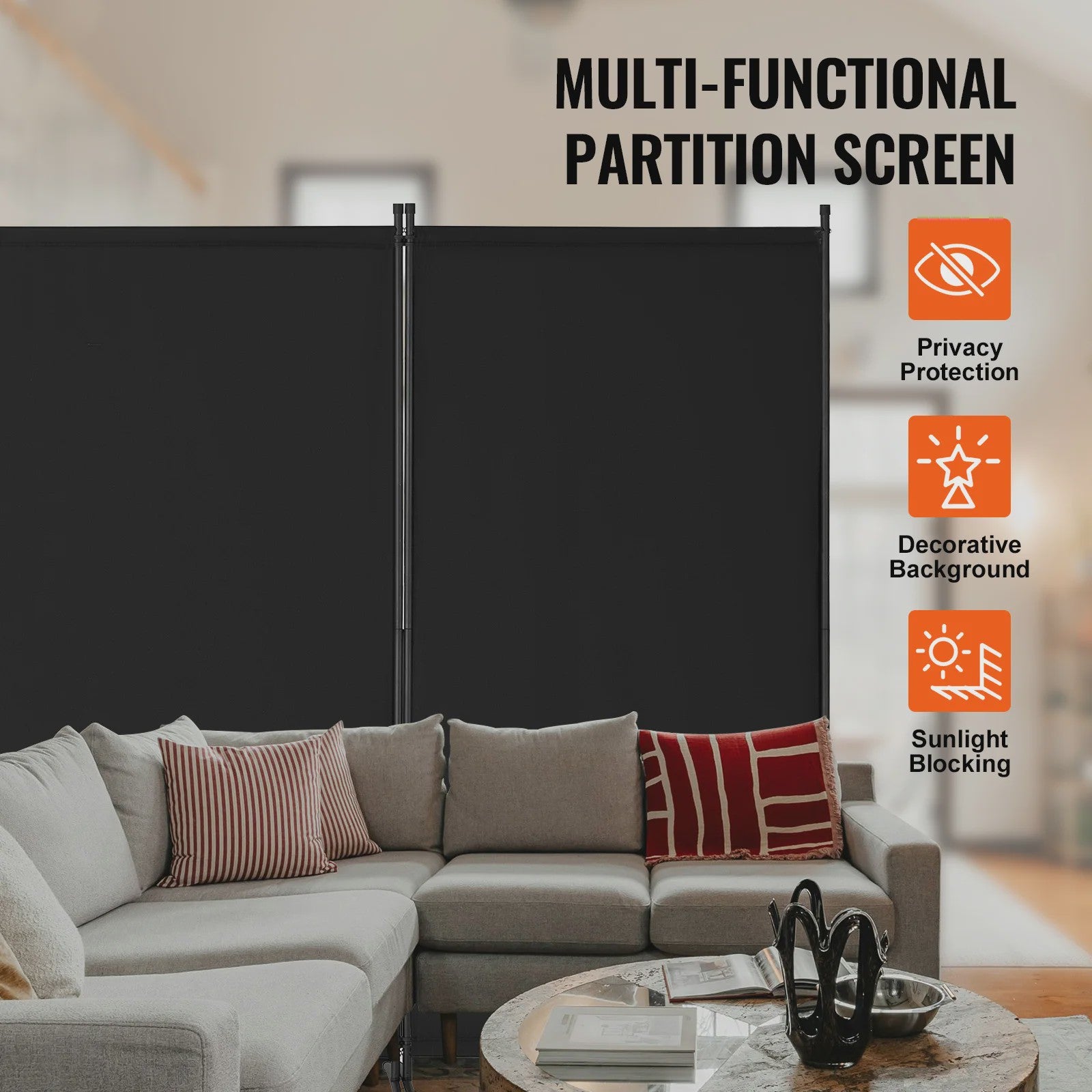 Modulair Kamerscherm 3/4/6 Panelen - Flexibele Afscheiding voor Kantoor, Slaapkamer, Hotel