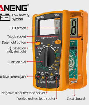 ANENG DM850 Digitale Multimeter - Professionele Spannings- en Stroomtester