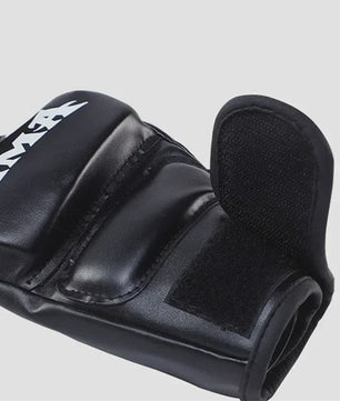 Professionele Half Vinger Bokshandschoenen Leer met Kussen voor Volwassenen - Sanda, UFC, Zandzak Training