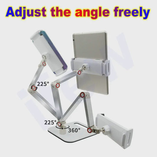 Verstelbare Metalen Standaard voor Tablet & Monitor (4-12.9 inch)