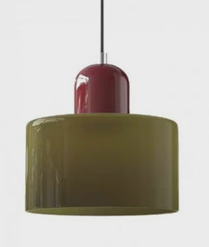 Moderne Glazen Hanglamp E27 - Sfeervolle Verlichting voor Slaapkamer, Nachtkastje of Bar