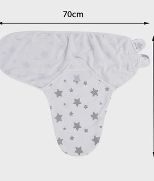 Baby Swaddle & Muts Set - Katoen, Verstelbaar, Cartoon Print, 0-6 Maanden