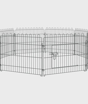 Pawhut Opvouwbaar Hondenren - Speelpen met 8 Panelen voor Training en Veiligheid